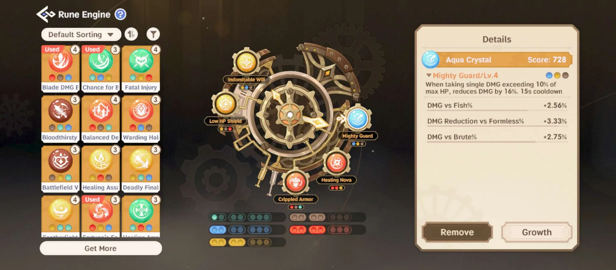 Rune Engine Mighty Guard screenshot for Assassin Cross poison build
